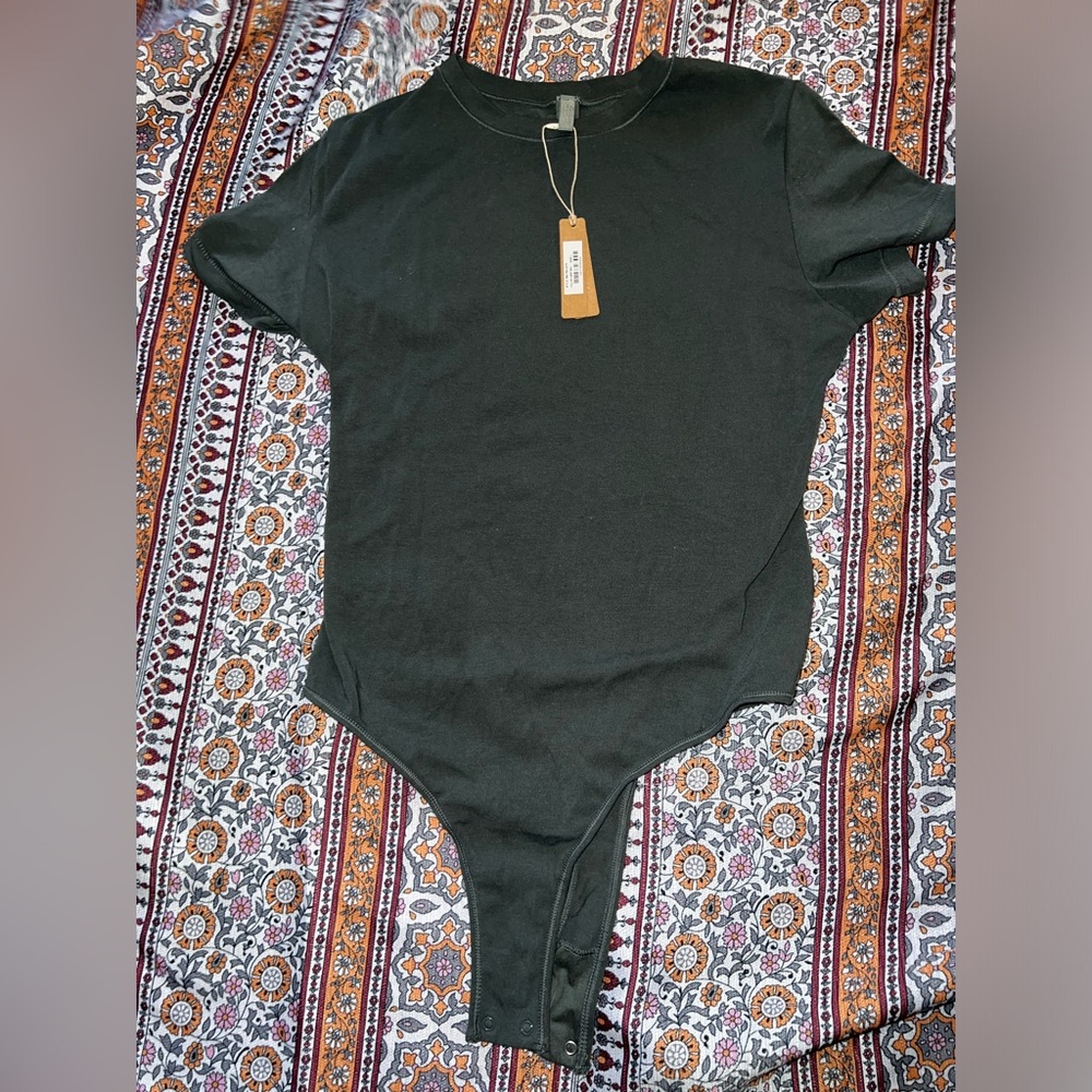 SKIMS Deep Sea Cotton Jersey Bodysuit